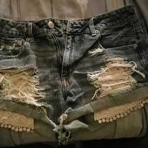 American Egale high waisted shorts sz 10